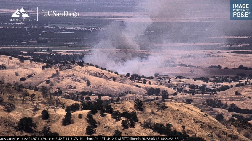The Linda Fire burns in Vacaville. (June 13, 2025)